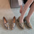 Fashion Thick Heel Celebrity Steel-toed Rhinestones Shoes