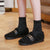 Furry Outer Wearing Flats boots Elk Decor Backless  Wild Fluffy Flat Mules Warm