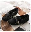 Furry Outer Wearing Flats Loafers Belt Buckle Decor BacklessWild Fluffy Flat Mules Warm