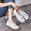 Sequins Star Design Casual Lace-Up Distressed White Sneakers