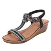 Summer sandals for women with high heels wedges heels silver shoes