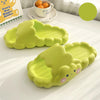 Cute Cloud Summer Girl Heart Home Non-Slip Cloudy Thickened Soft-Soled Slippers, Resistant Thick Soled Bath Household Super Soft Slippers