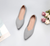 Women Soft Shoes Breathable Knit Pointed Shoes Women's Flat Shoes Ballet Single Shoes Comfortable Pregnant Shoes