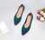 Women Soft Shoes Breathable Knit Pointed Shoes Women's Flat Shoes Ballet Single Shoes Comfortable Pregnant Shoes