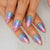 Colorful Rainbow Fingernails Uv Gel Manicure Press On Nials Uv Gel Dingernai Multi Color Salons At Home Full Cover With Tabs