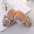 vanccy Rhinestone Flats Casual Comfort Dressy Flats For Wedding Fox Slippers CF306