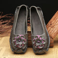 Women's Genuine Leather Moccasins Nurse Shoes Handmade Sewing Women Flats