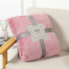 Fluffy Plaid Winter Bed Blankets Warm Soft Coral Fleece Throw Blanket