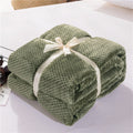 Fluffy Plaid Winter Bed Blankets Warm Soft Coral Fleece Throw Blanket