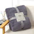 Fluffy Plaid Winter Bed Blankets Warm Soft Coral Fleece Throw Blanket