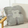 Fluffy Plaid Winter Bed Blankets Warm Soft Coral Fleece Throw Blanket