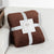 Fluffy Plaid Winter Bed Blankets Warm Soft Coral Fleece Throw Blanket