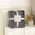 Fluffy Plaid Winter Bed Blankets Warm Soft Coral Fleece Throw Blanket