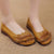 Genuine Leather Flats Women Wide Shoes Soft Pregnant Loafers