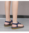 Vanccy Bohemian Clip toe weave sandals