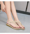 Vanccy Bohemian Clip toe weave sandals