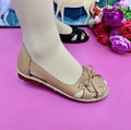 Women Sandals Pu Leather Hollow Out Comfort Flats Solid Color Bow-Knot Mother Shoes Fashion Loafers Casual Sandalias De Mujer