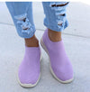 Women Shoes Knitting Sock Sneakers Slip On Flat Shoes