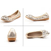 vanccyCasual Comfort Dressy Flats For Wedding Bling Sparkly Bridal Shoes