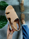New Summer Women Sandals Sexy Shoes Crystal Casual Woman Flats Buckle Strap Ladies Fashion Beach Shoe Big Size