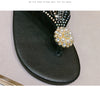 Summer women's sandals Bohemian fashion shoes middle heel and flat bottom clip toe casual women's shoes beach shoes