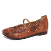 New Round Toe Shallow Handmade Concise Hollow Leisure Ladies Shoes