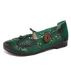 New Round Toe Shallow Handmade Concise Hollow Leisure Ladies Shoes