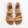 Vanccy Cross-Strap Rome Soft Bottom Comfort Sandals