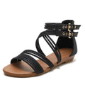 Vanccy Cross-Strap Rome Soft Bottom Comfort Sandals