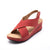 Vanccy New Ladies Sewing Wedges Female Casual Pu Leather Sandal
