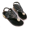 Summer women's sandals Bohemian fashion shoes middle heel and flat bottom clip toe casual women's shoes beach shoes