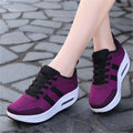 Women Platform Sneakers Lightweight Air Cushion Gym Fashion Shoes Breathable Walking Running Athletic Sport