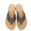Vanccy Rhinestone Eye Personality Pearl Slippers