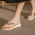 New Women's Sandals Rhinestones Casual Comfort Clip Toe Platform Fashion Light Flip Flops Wedge Beach Shoes Chanclas Mujer