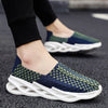 Comfotable Casual Trendy Shoes Mesh Woven Flat Nurse Walking Sneakers Knit Slip on Loafer Shoes