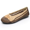Vanccy Summer Fashion Casual Mesh Lofaers Hollow Breathable WeavingMom Shoes