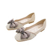 vanccy Women's Rhinestone Flats Fashion Sequin Wedding Shoes