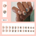 24pcs/Set Press On Nails W633