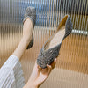 vanccy Women's Rhinestone Flats Fashion Sequin Wedding Shoes