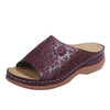 Vanccy Leather Embroidery Women Sandals