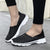 Soft Sole Flat Stretch Casual Shoes Mesh Woven Flat Nurse Walking Sneakers Knit Slip on Loafer Shoes