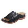 Vanccy Leather Embroidery Women Sandals