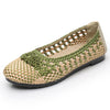 Vanccy Summer Fashion Casual Mesh Lofaers Hollow Breathable WeavingMom Shoes