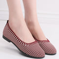 Vanccy Weaving Breathable Loafers  Comfortable Walking Casual Flats Shoes WF14