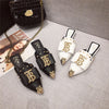 Version Of Rhinestone Flat-bottome Casual Slippers