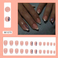 24pcs/Set Press On Nails W1070