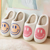 Vanccy Smiling Face Cotton Cartoon Slippers