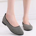 Vanccy Weaving Breathable Loafers  Comfortable Walking Casual Flats Shoes WF14