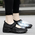 Plus Size Ladies Mesh Thick Bottom Air Cushion Shaking Shoes Heightening Socks Comfortable Casual Mom Shoes Women's Shoes