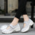 Plus Size Ladies Mesh Thick Bottom Air Cushion Shaking Shoes Heightening Socks Comfortable Casual Mom Shoes Women's Shoes